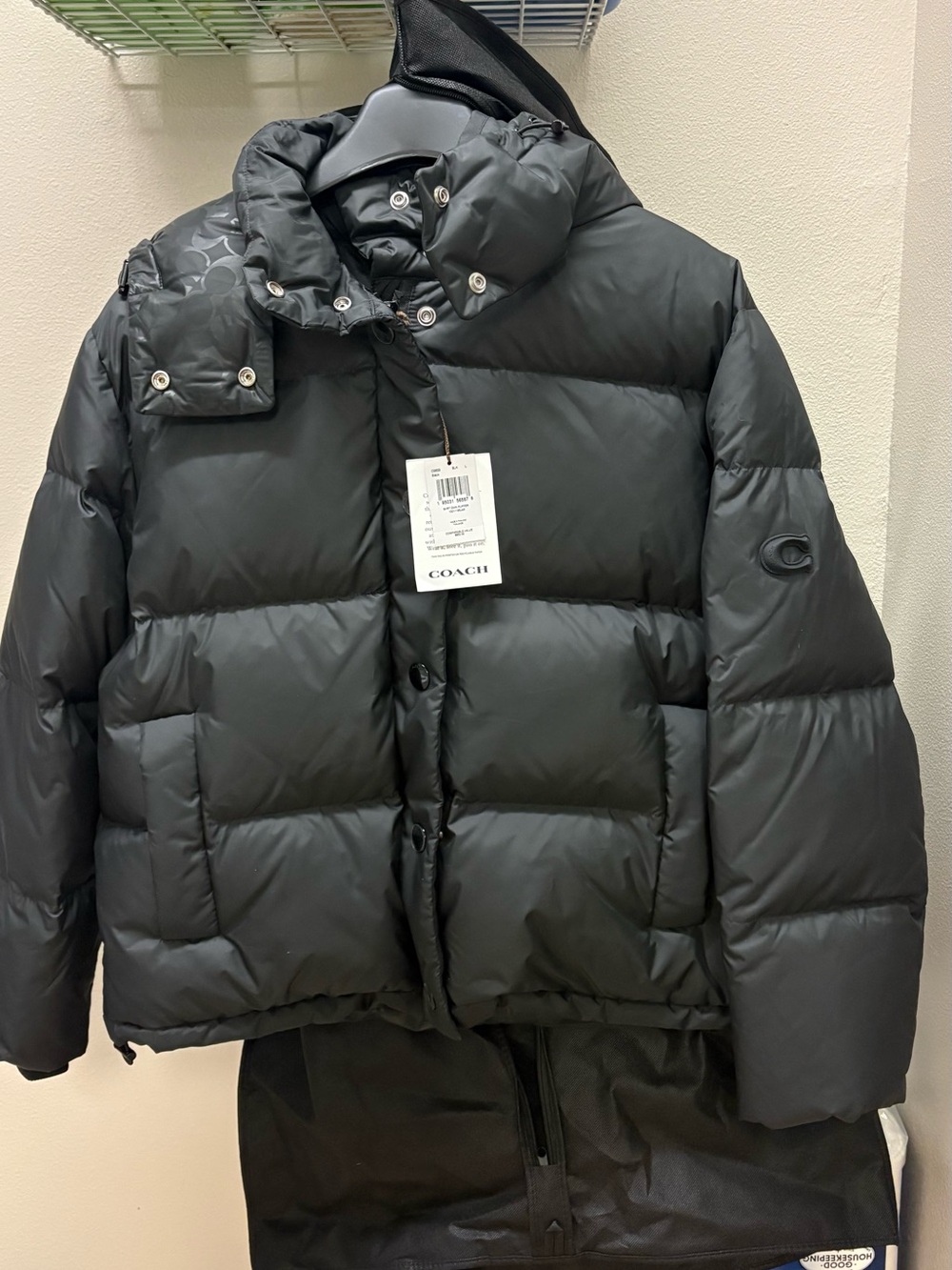 Coach Black Men's Quilted Puffer Jacket